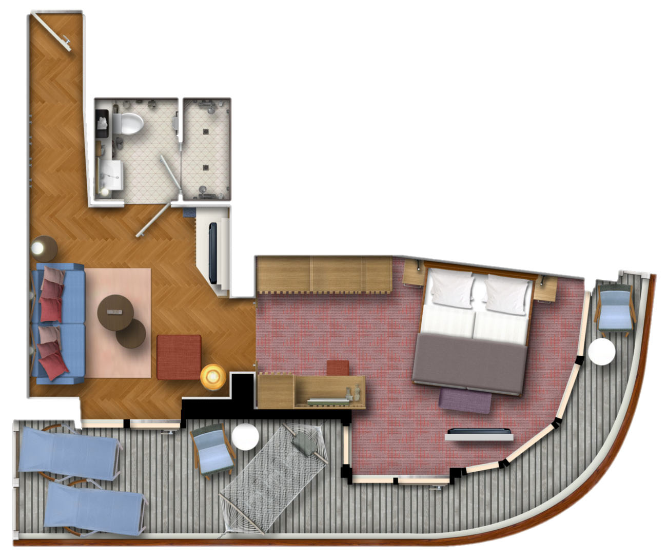 Horizont Suite - Mein Schiff 7 - Horizont Suite  - Mein Schiff 7 - Bild 4 - Grundriss Thumb