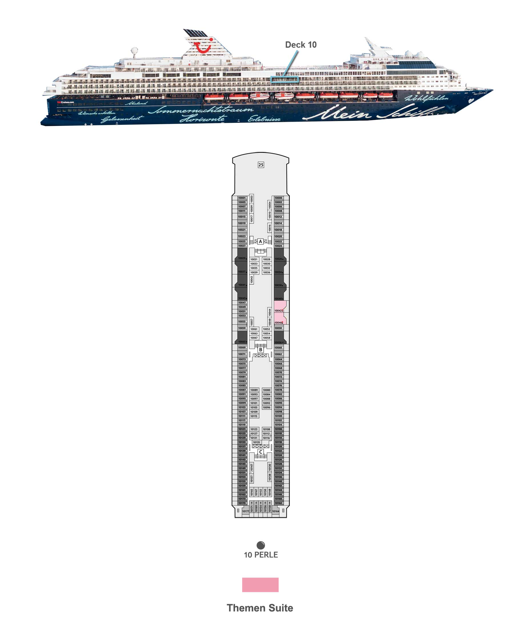 Themen Suite  - Mein Schiff Herz - Bild 5 - Lage Thumb